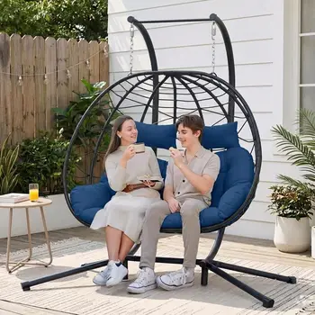 Double Hanging Egg Chair 1