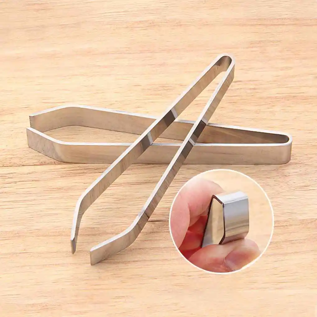 Stainless Steel Fish Bone Tweezers Remover Pincer Puller Tongs Pick-Up Seafood Tool Crafts Tweezers Kitchen Hand Tools