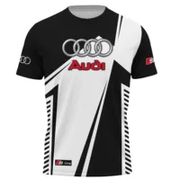 Audi Racing Shirts Men Women Matching Outfits Clothes Round Neck Short Sleeved Shirts Quick-drying Soft Lightweight Oversize Top 1
