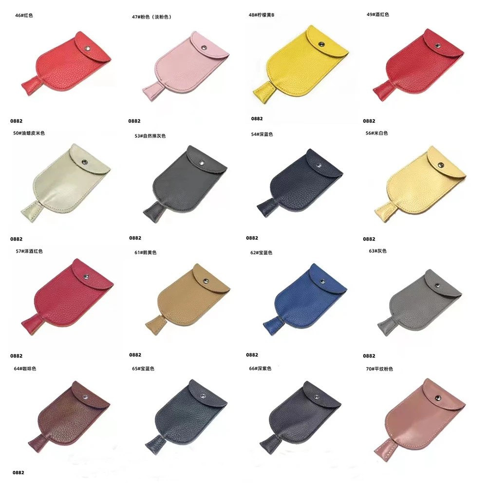 Freies Monogramm Rindsleder Schlüssel Brieftasche Benutzerdefinierte Buchstaben Leder Schlüssel Fall Für Taschen Neue Geldbörse Schlüsselbund Halter Mit Ring Innen – Detail 16