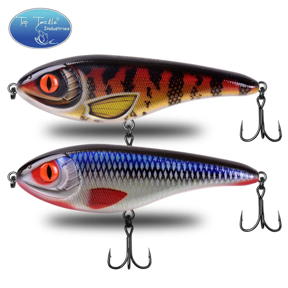 CF FISHING 68mm/78mm/90mm/105mm Slow Sinking Jerk Bait High Quality Fishing Lure Artificial for Bigmuskie Pike Bass