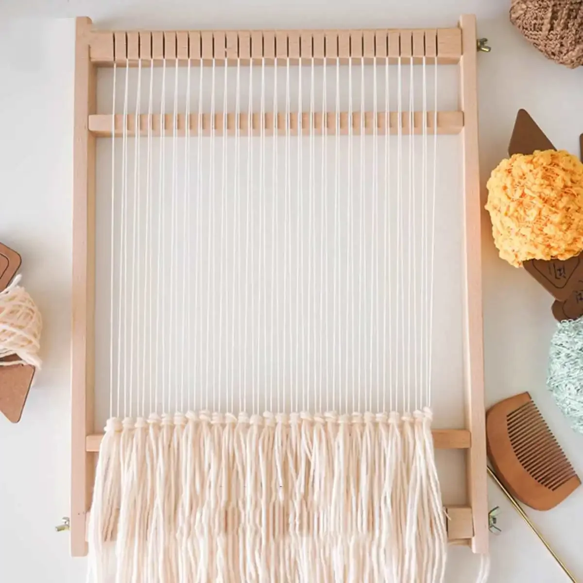 Multifunctional DIY Woven Set Wooden Weaving Loom Kit Hand-Woven Household Tapestry Scarf Loom Sewing Machine