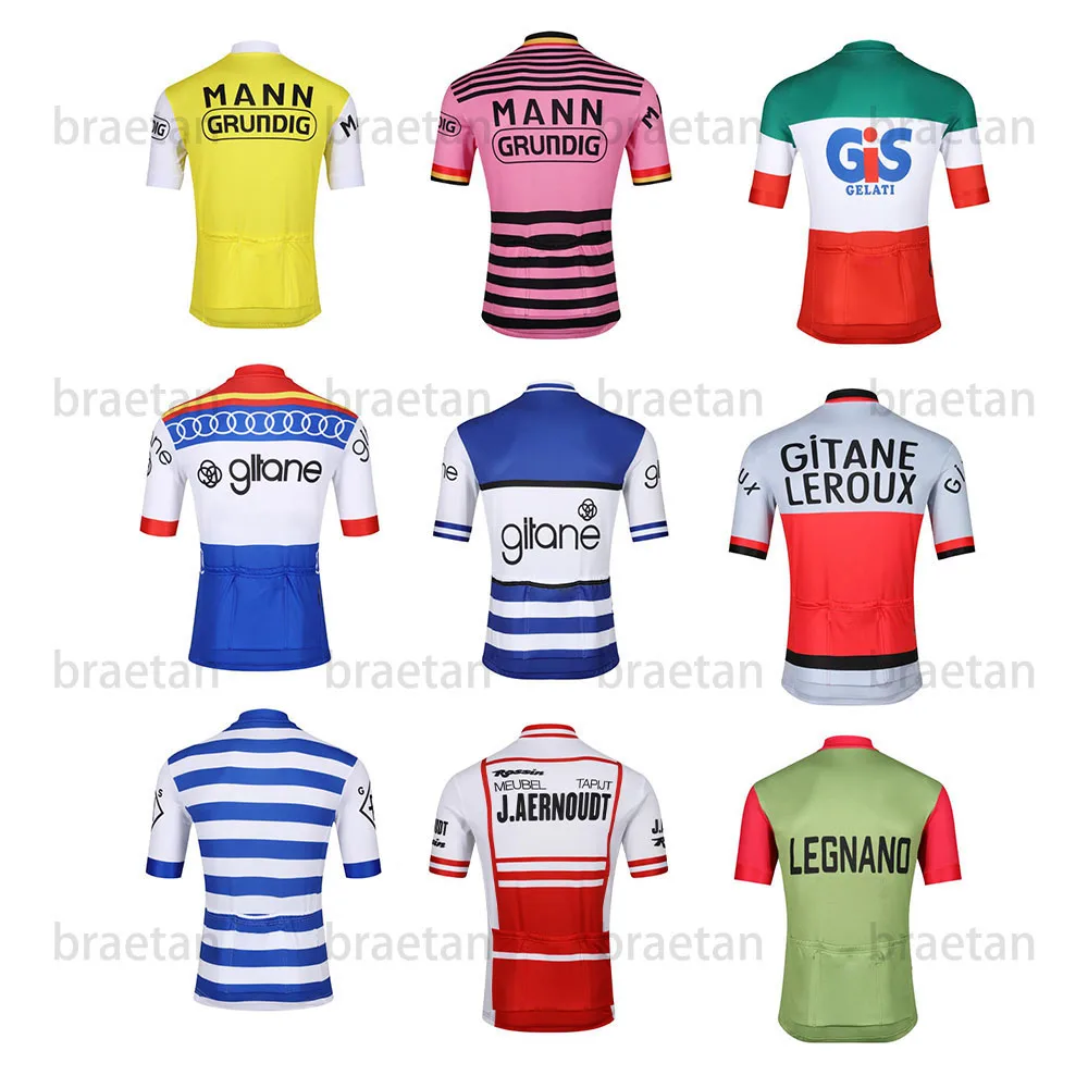 GITANE VINTAGE CYCLING SHIRT KNIT ACETANE BLUE WHITE M or sm