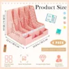 4 Packs Plastic Desk Organizer File Folder, Desktop Magazine Holder, Office File Sorter Rack, Vertical File Dividers 2