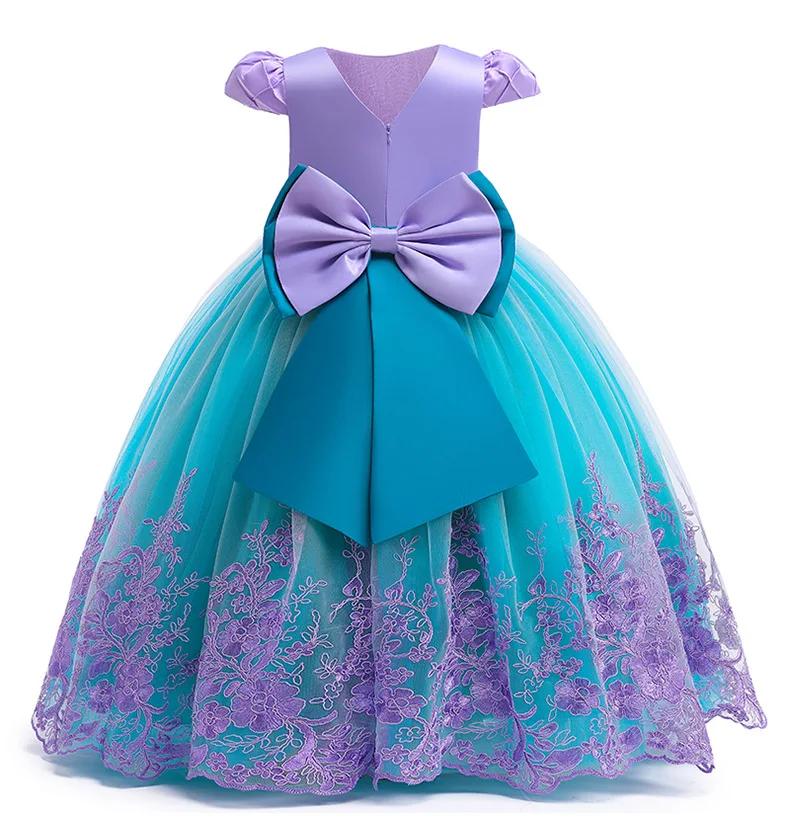 Vestido Azul Sirenita Con Vestido Rosa Little Mermaid Ariel La