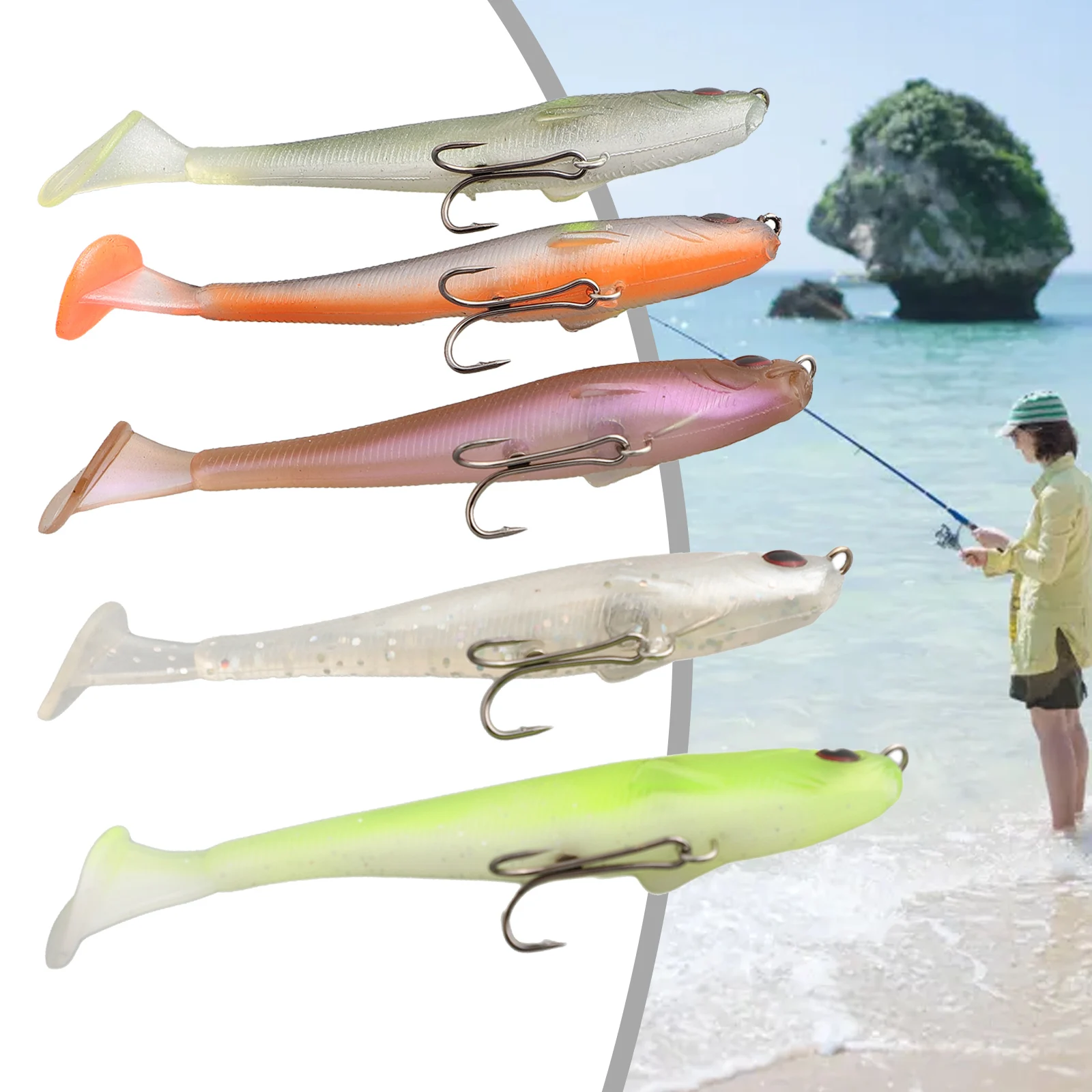 

Manual Measurement Magdraft Swimbait Made Of High Quality Natural Patterns Paddle Tail Soft Plastic Swimbait Fishing Lure