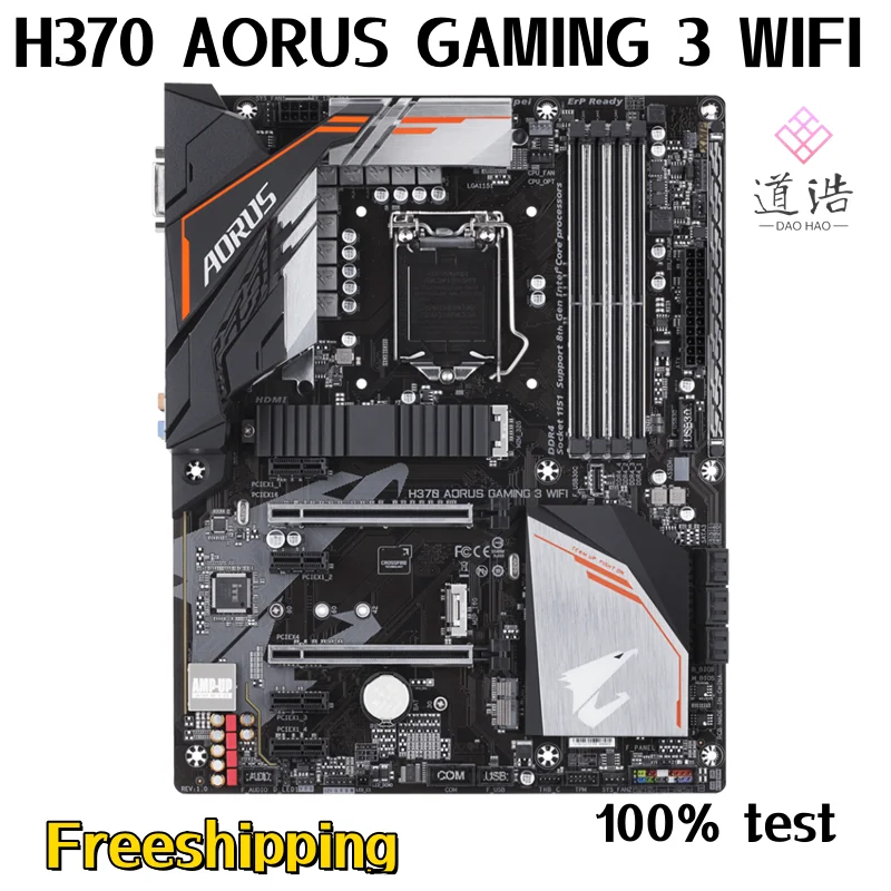 For H370 AORUS GAMING 3 WIFI Motherboard 64GB HDMI M.2 LGA 1151 DDR4 ATX H370 Mainboard 1 S2dbd0e5fbe3047e9ad15d2380d3f1bb0l