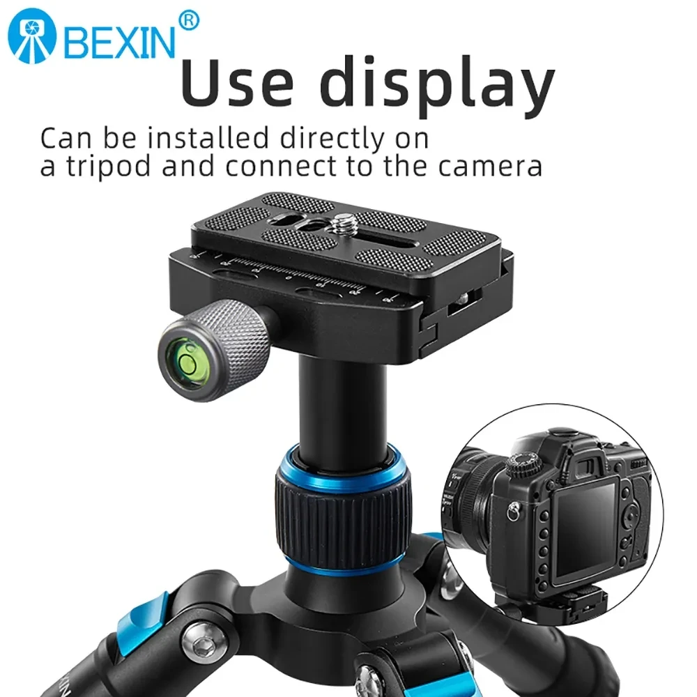 BEXIN QR50N QR70N QR90N 카메라 퀵 릴리스 클램프 삼각대 볼 헤드 마운트 어댑터 휴대용 스탠드 호환 Arca 스위스 플레이트