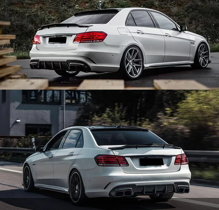 탄소 섬유 리어 범퍼 디퓨저 스포일러, 메르세데스 벤츠 W212 E63 AMG 2013-2016 에 적합