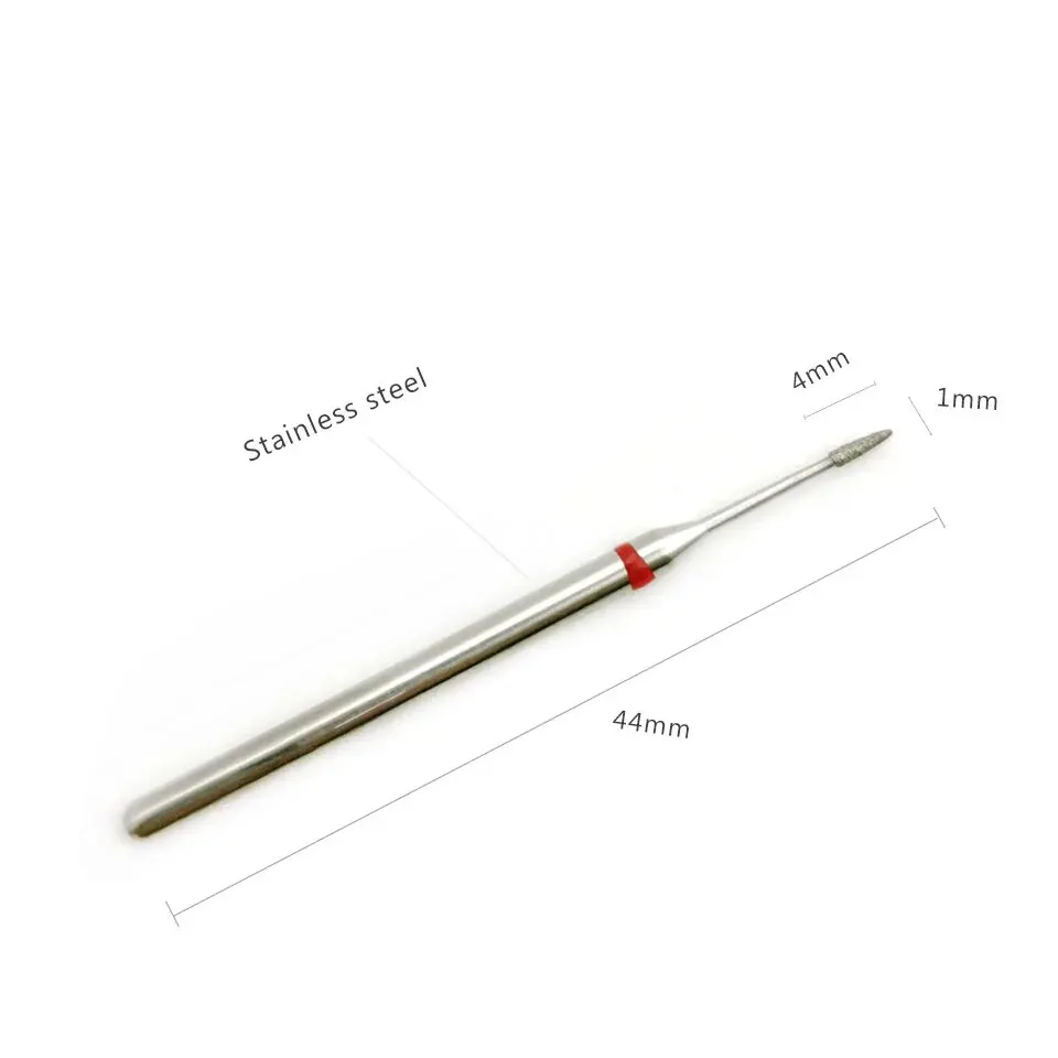 HYTOOS 소형 콘 그라인딩 헤드 파인 다이아몬드 큐티클 네일 드릴 비트 3/32 로터리 네일 버 전기 드릴 액세서리