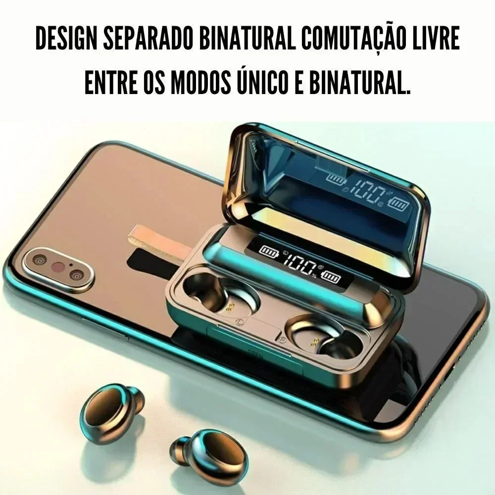 Bluetooth Headphones 9D Stereo High Bass Sport Earphones Handfree Touch Control Tws Wireless Earbuds Waterproof Headset 6