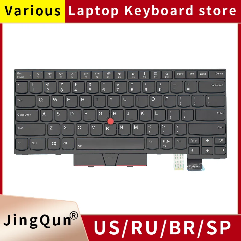 Teclado para Notebook Russo dos Eua Retroiluminado para Lenovo Thinkpad T470 T480 A475 A485 01hx459 01ax364 01ax569 01ax487 01ax528 01hx419