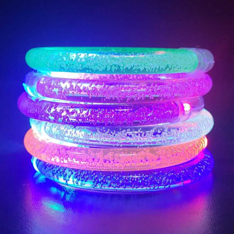 1pc Luminous Bracelets Glow in the Dark Wristband LED Flashing Bangle  Bracelet Light Up Toys Raves Concert Dance Party Favors - AliExpress