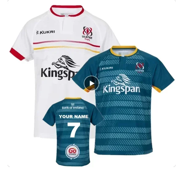 Ulster Rugby Jersey Home Away Rugby Shirt ULSTER jerseys Name and Number t-shirt