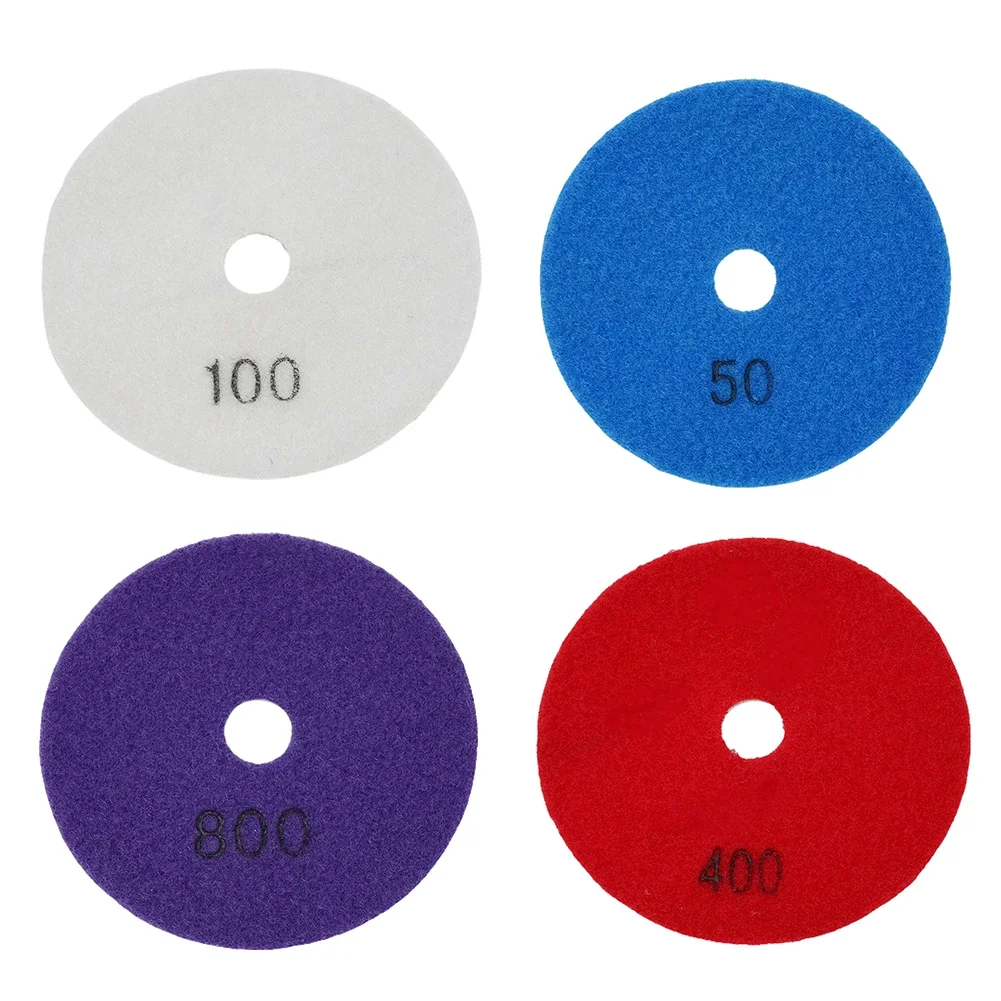 1Pc Polishing Pads 4 Inch Wet/Dry Granite Concrete Marble Glass Stone Sanding 30 - 10000 Grits Tool Accessories