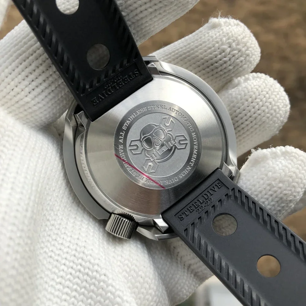 Steeldive SD1978 스테인리스 스틸 케이스, 1000m 방수, 자동 참치 다이빙 시계, 53.6mm 특대, NH35, 신상