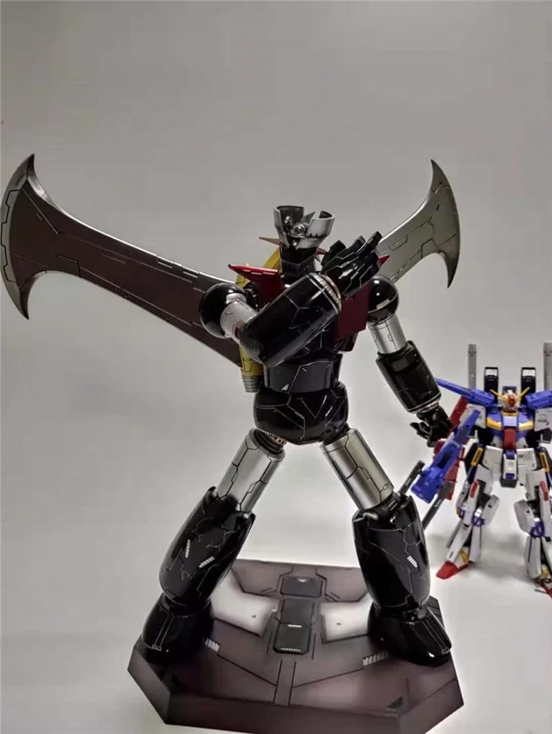 King Arts Mazinger Z 액션 피규어 로봇 장난감, 선물 수집, 재고, 37cm, CR02 CR-02 프라이머리 블랙 컬러