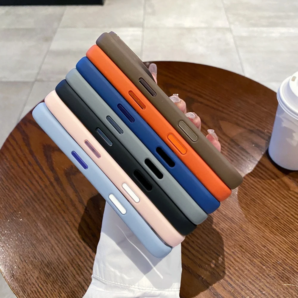 Transparent Armor Case For Iphone 16 15 14 13 Pro Max Plus 17 Air Magnetic Acrylic Metal Lens Shockproof Cover_voghion.com