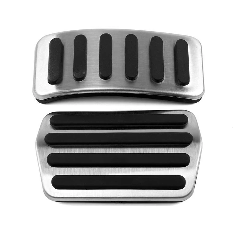 For Polestar 2 Stainless Car Footrest Pedal Accelerator Brake Pedals Cover Anti-Slip Pads 2020 2021 2022 1