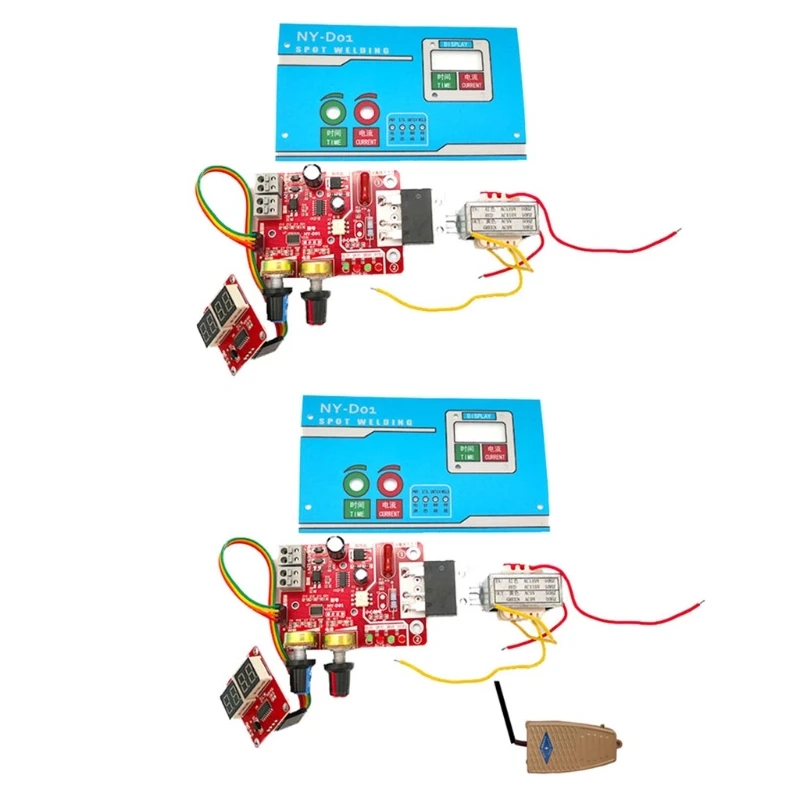 

Portable Spot Welder Machine for Time Control Board Diy for Welding Single Cells Adjust for Time Current Simple Oper