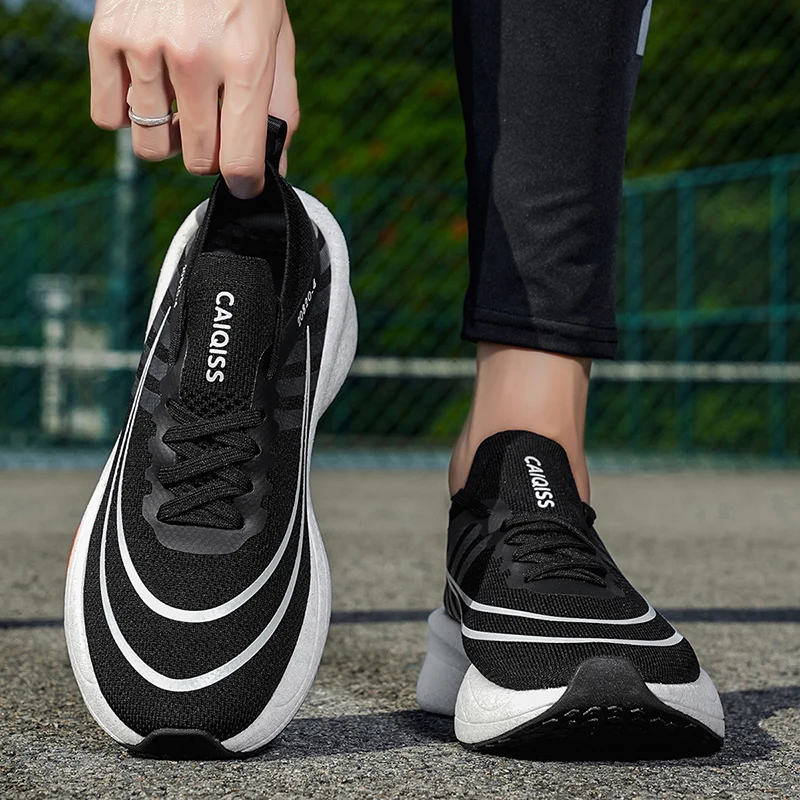 High Women Man Sneakers Comfortable Walking Shoes Lightweight Air Cushion Causal Shoes Non Slip Breathable Sports Men Running