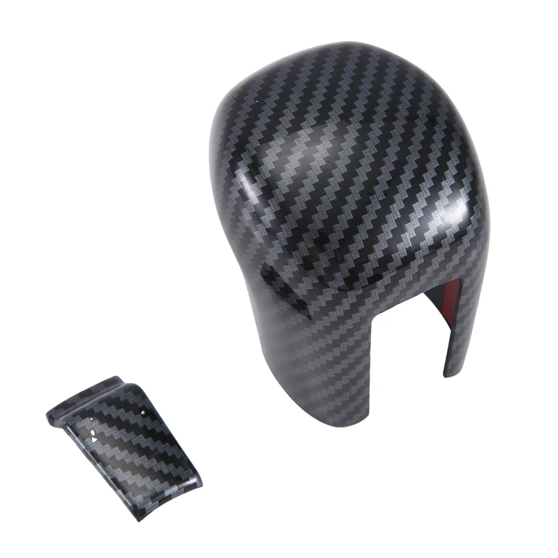 

Carbon Fiber Black Gear Shift Knob Interior Cover Trim For Honda Civic 2016-2021
