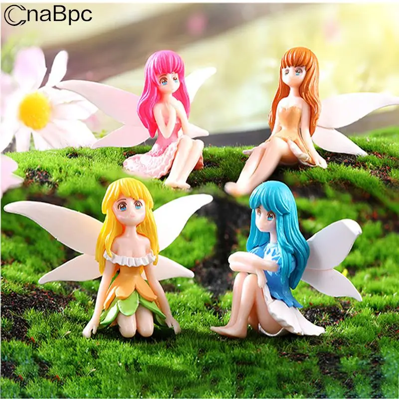

Dollhouse Flower Fairy Ornament Cute Resin Dolls Doll House Scene Decor Home Decoration Accessories Kids Toys