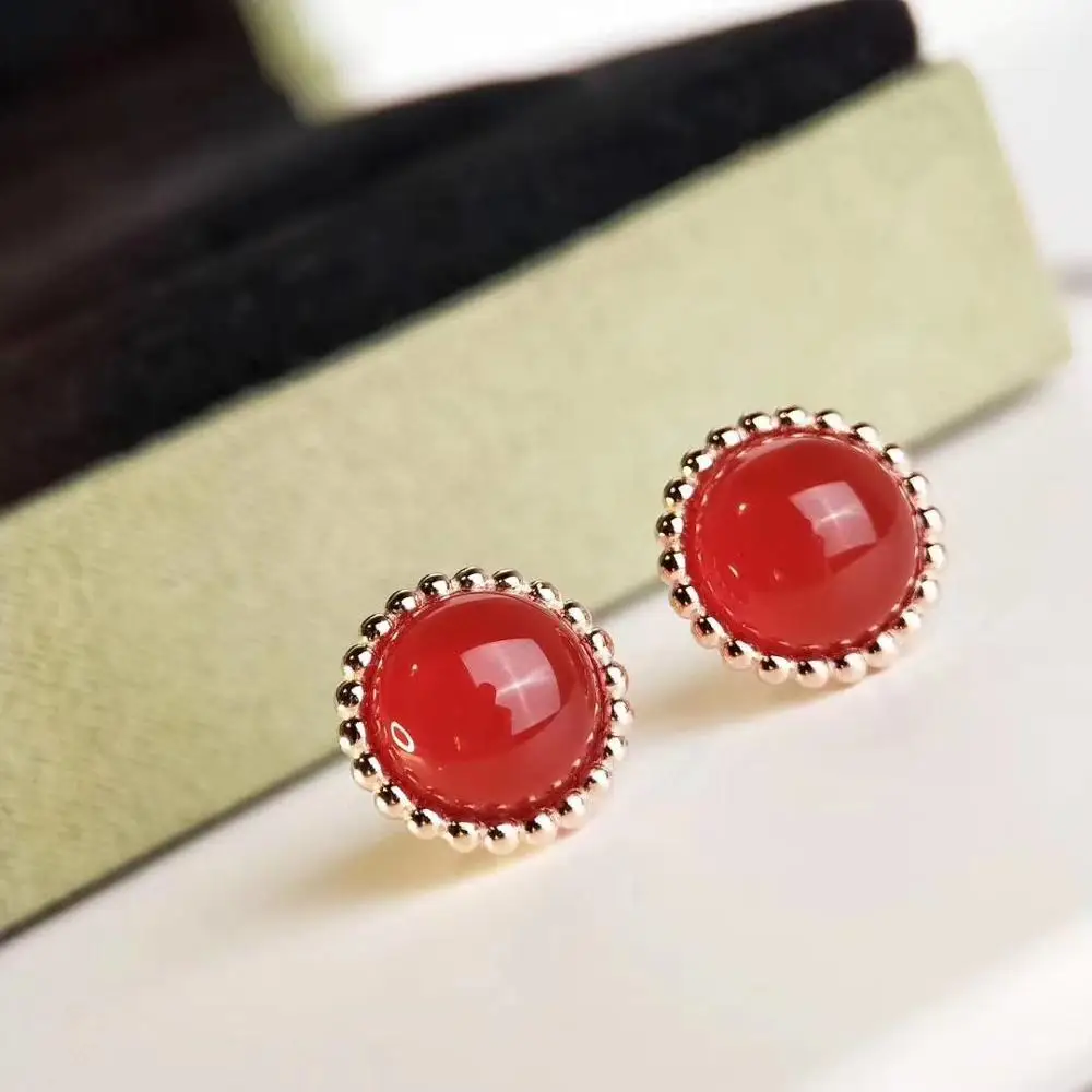 

Женские серьги из серебра 925 пробы, с бусинами