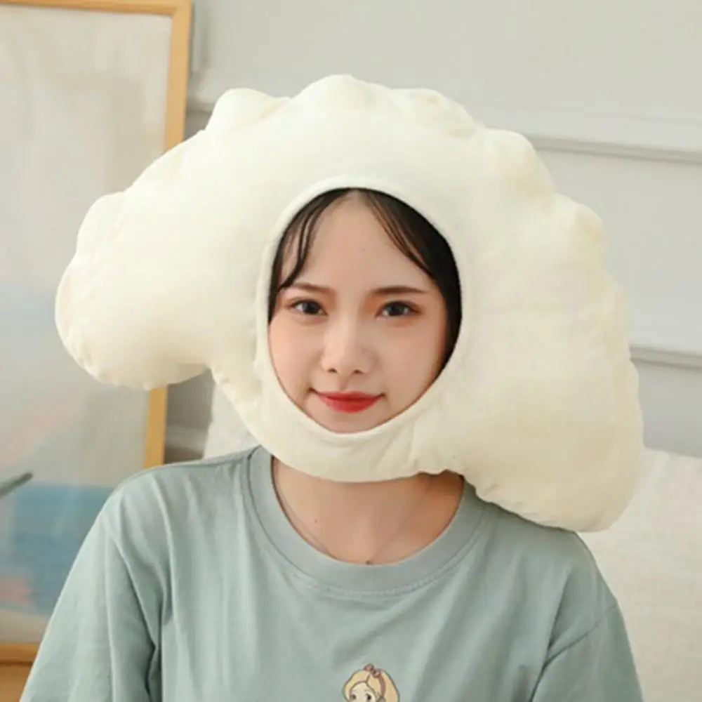Cute Plush Doll Chicken Leg Bread Dumpling Bun Soft Headgear Hat Sleeping Toy