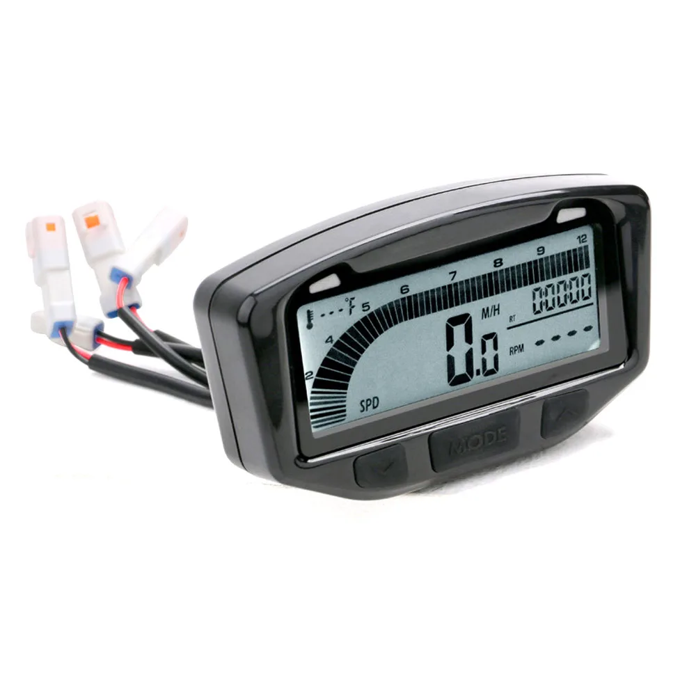 

Motorcycle Speedometer Universal Tachometer Digital LCD Modified Instrument for Boat UTV ATV