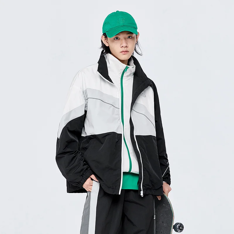 Semir Jacket Men Vitality College Style Handsome Boy'S Top 2022 Autumn New Stitching Stand Collar Jacket