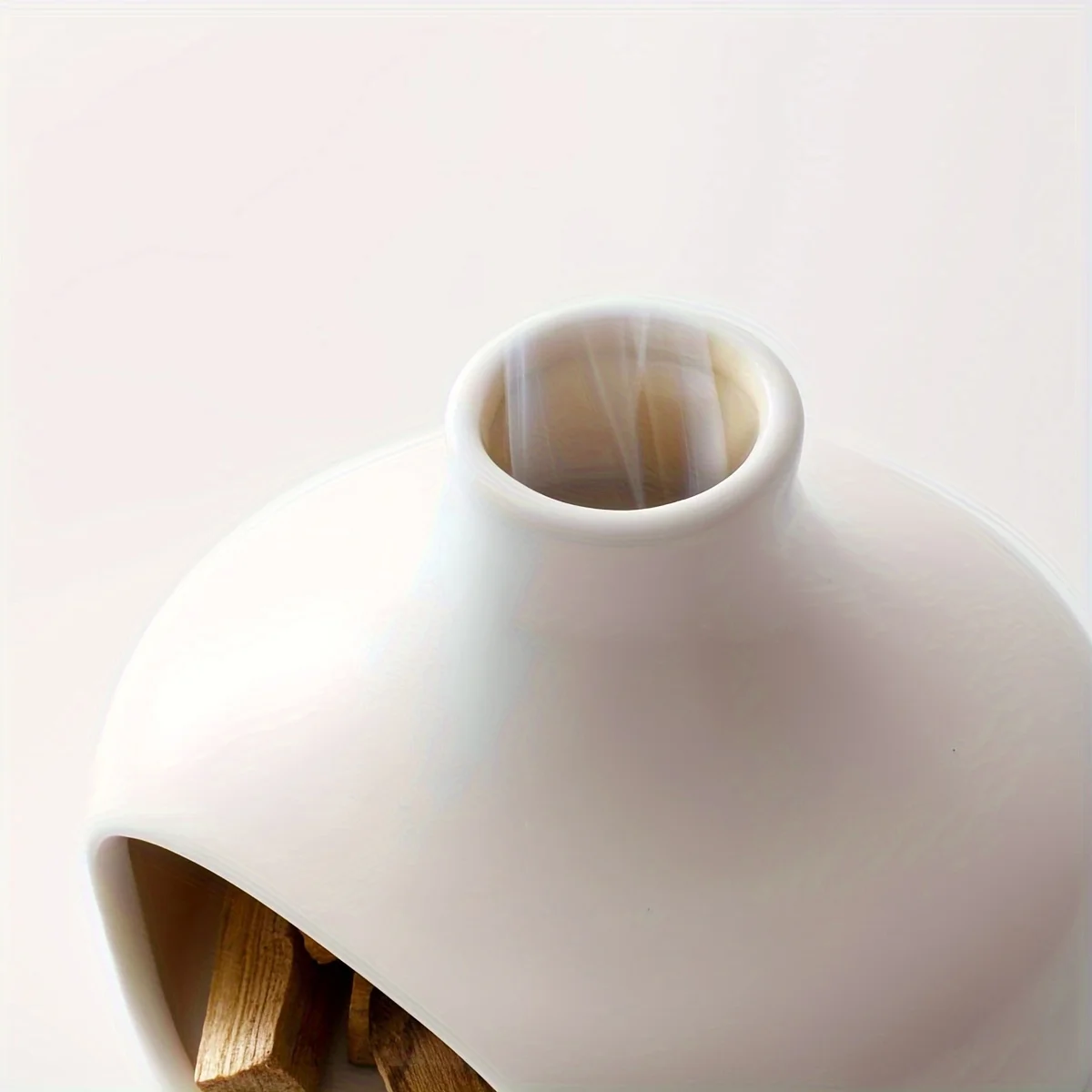 Bruciatore Artigianale Per Palo Santo In Ceramica Verde – Piatto Per Incenso E Salvia, Alto 12 Cm - 2