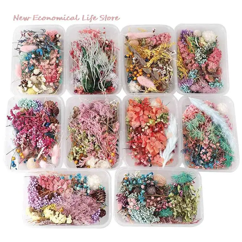 1 Box Dried Flower Dry Plants For Aromatherapy Candle Epoxy Resin Pendant Necklace Jewelry Making Craft DIY Accessories