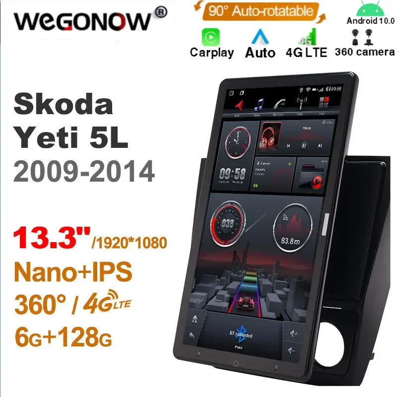 

Android10.0 Ownice Car Radio 1din for Skoda Yeti 5L 2009-2014 Car Auto Audio Video System Unit HDMI 13.3 Inch 1920*1080