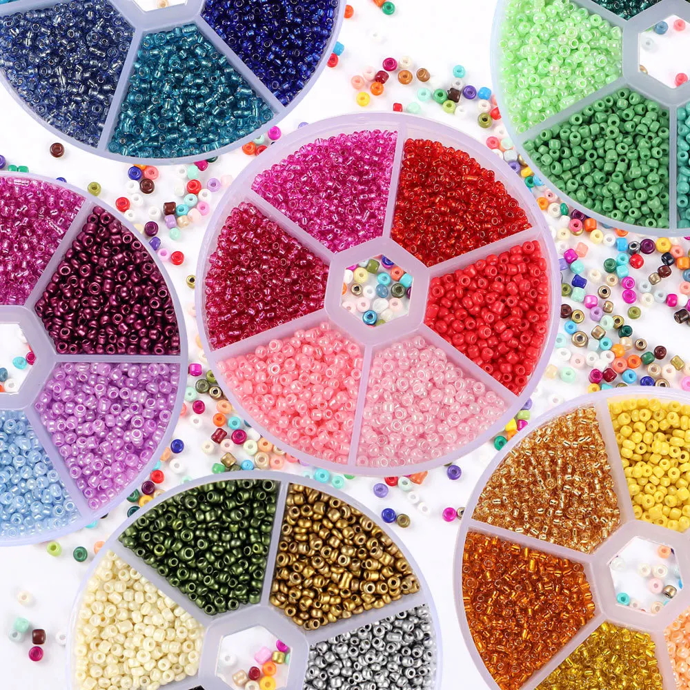 2mm Mix Type Glass Beads Spacer Bead For DIY  Garment Sewing Material  Women Jewelry Necklace Making  F0708