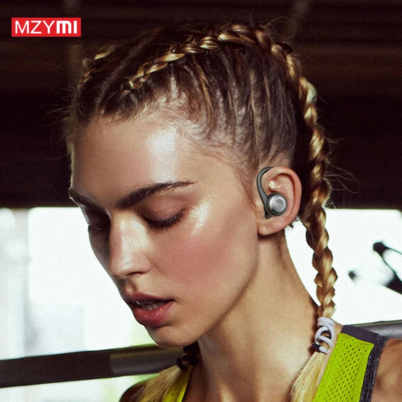 MZYMI Bluetooth5.3 Headphones Noname Wireless Earbuds Earhook Over-Ear Earphones Waterproof Sports Headest LED Display For TV