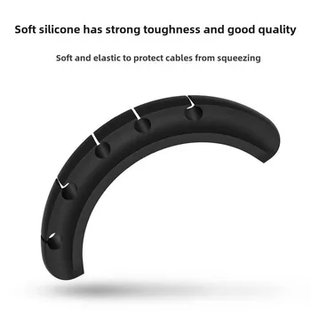 Solid Cord Clip for Storage Office Desk Accessories Computer Headphone Fixing Bedside Tabletop Car Mounting Gadgets Home Garden 5