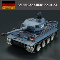 Henglong 3818-1 Tiger RC Tank Model World War II German Tiger I Heavy Tank Crawler Metal 1:16 Simulation Remote Control Car Toy 1