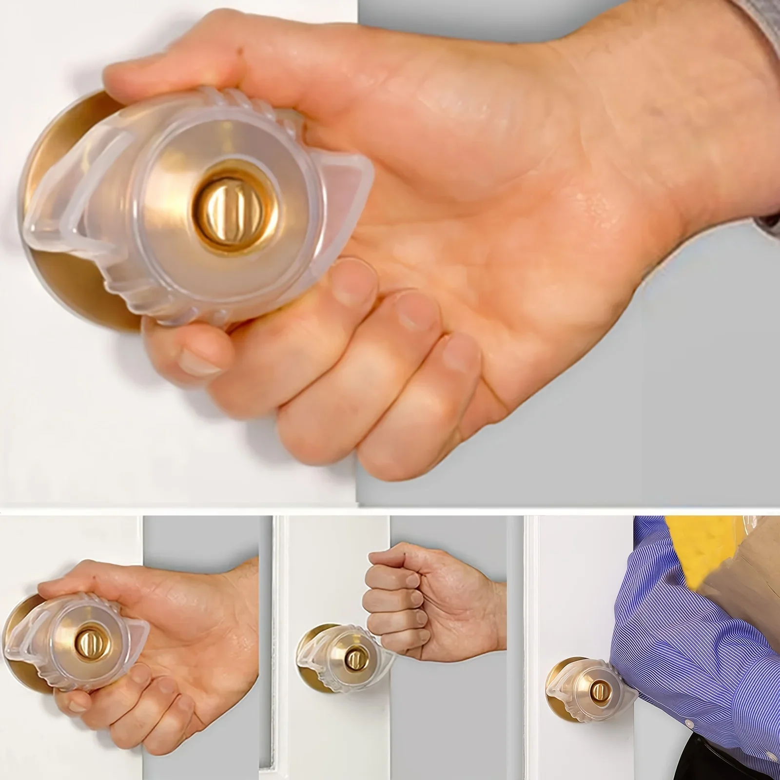 Silicone Door Handle Protector Anti-collision Door Handle Pad Baby Safety Protection Noiseless Cover 1PC