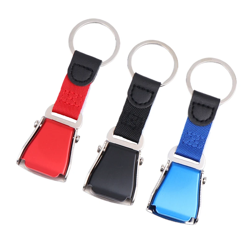 1PC Mini Safety Seatbelt Plane Buckle Keychain Strap Key Chain For Flight Keyes Airplane Airline Small Aviation Gifts Seat Belt airplane keychain