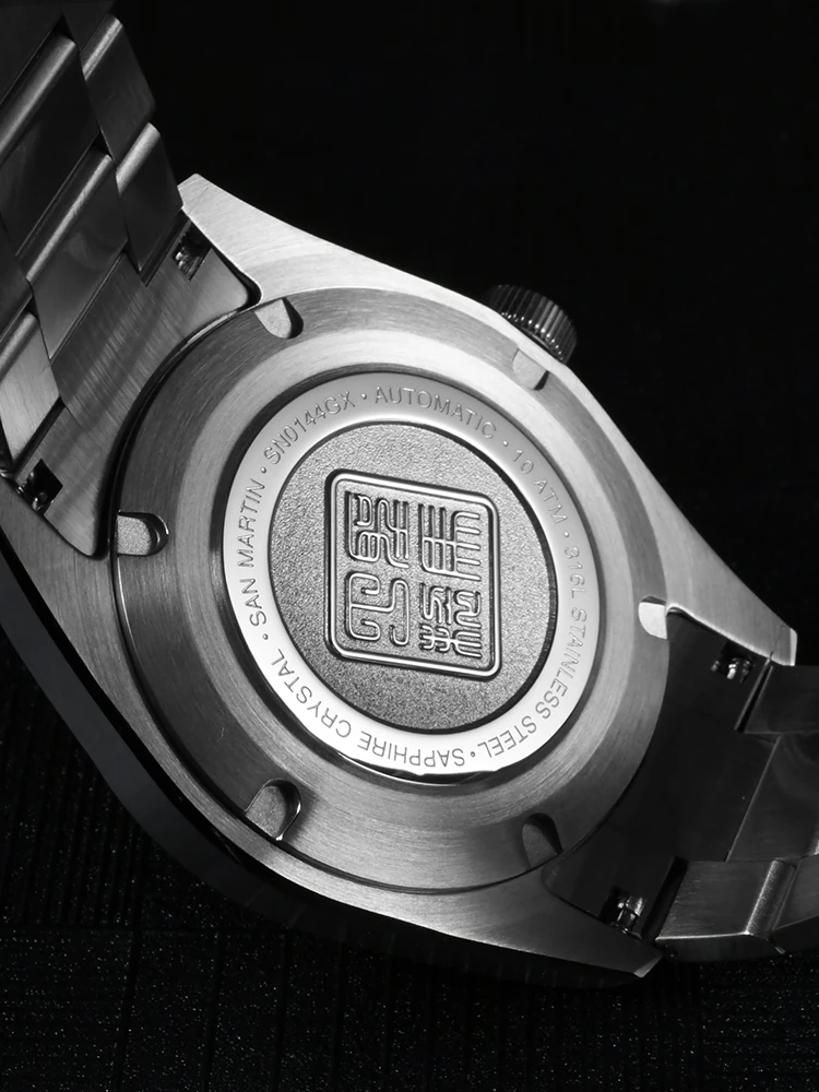San Martin 36/39/42mm SN0144 JianZhan Dial Gada Watch Miyota 9015 Original Design Men Luxury Dress Automatic Mechanical Watches 4