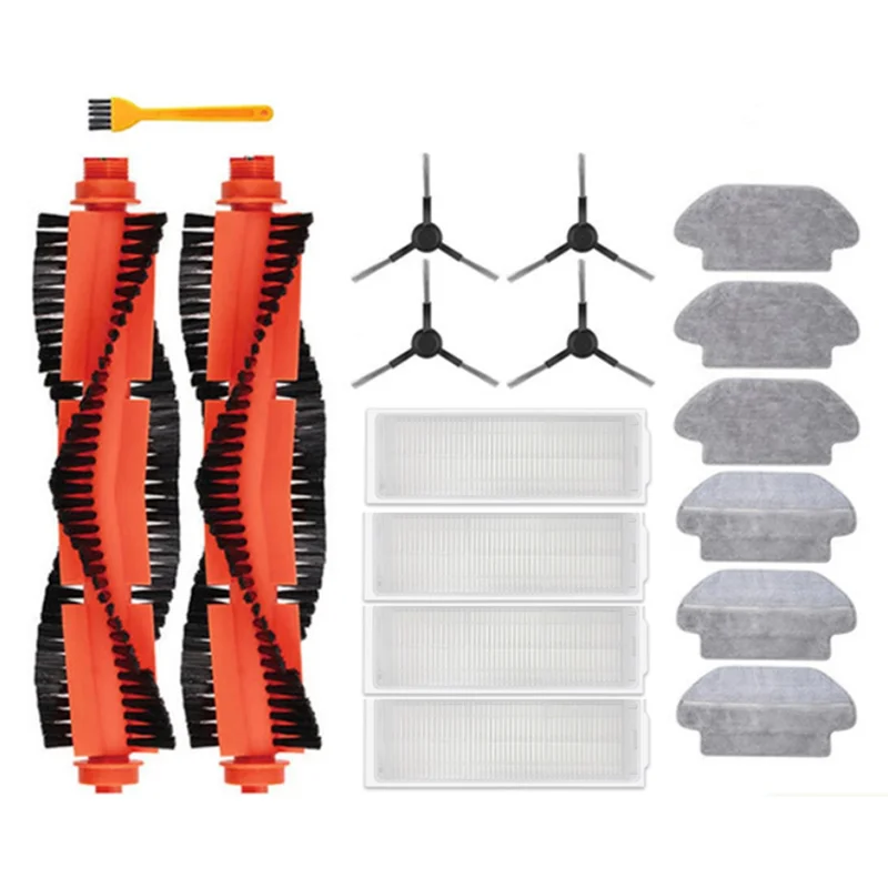 

Набор аксессуаров для робота-пылесоса Xiaomi Mi Pro STYTJ02YM 3C, основная боковая щетка, насадка на швабру, фильтр, 17 шт.