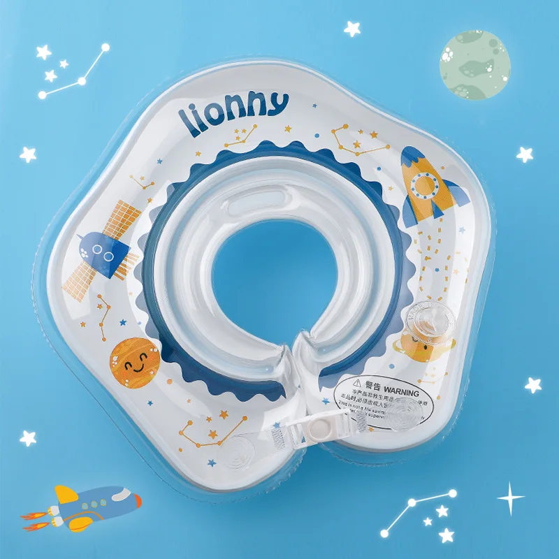 Inflatable Circle Swimming Neck Ring Baby Bath Tube Safety Swim Float Bathing Toys Infant Buoyance Pool Accessories |
