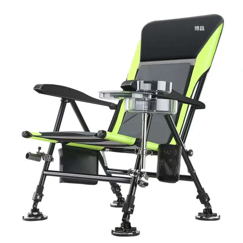 Рыболовный стул Folding All-terrain Raft Beach Outdoor Foldable Recliner Portable Multifunction Fishing Chair