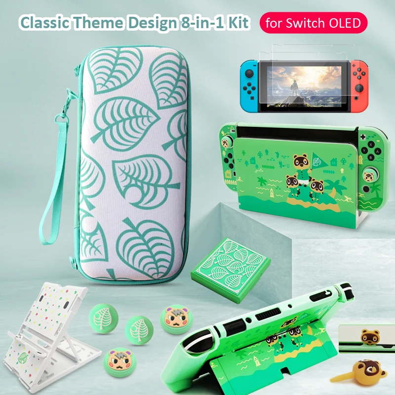 Saco de armazenamento estilo animal para Nintendo Switch, capa protetora, estojo de transporte da pele, acessórios para jogos OLED, 2024