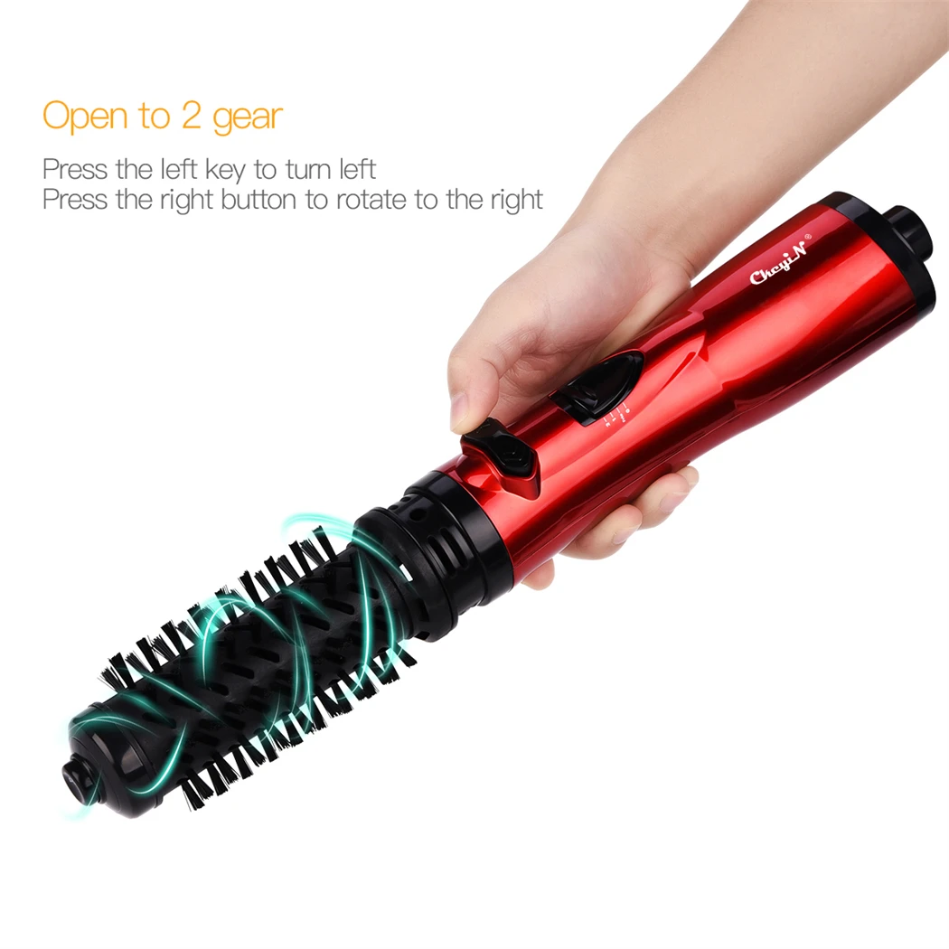 Hair Styling Tool CkeyiN Hair Dryer Brush 2 In 1 Hot Air Spin Brush Curling Straightening Styling Auto-Rotating Ionic Round Blow Dryer Volumizer