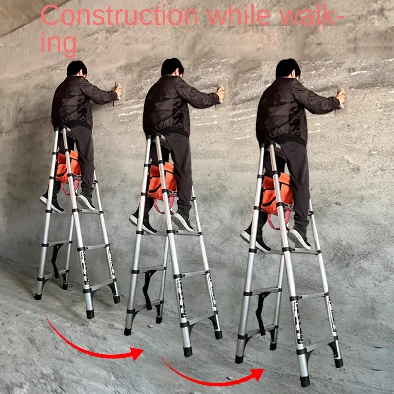 

Feasible Walking Ladder Telescopic Ladder Folding Ladder Household Aluminum Alloy Bamboo Lift Portable Multi-function