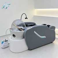 Lit de massage électrique professionnel pour spa capillaire, lavage de cheveux et fumigation, table de massage pour salon de coiffure, mobilier intelligent durable 2