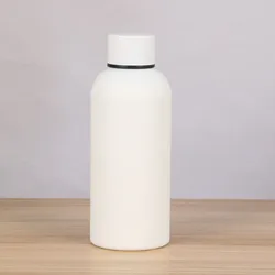 Compact Stainless Steel Vacuum Insulated Sports Thermos Bottle - 500ml (White)