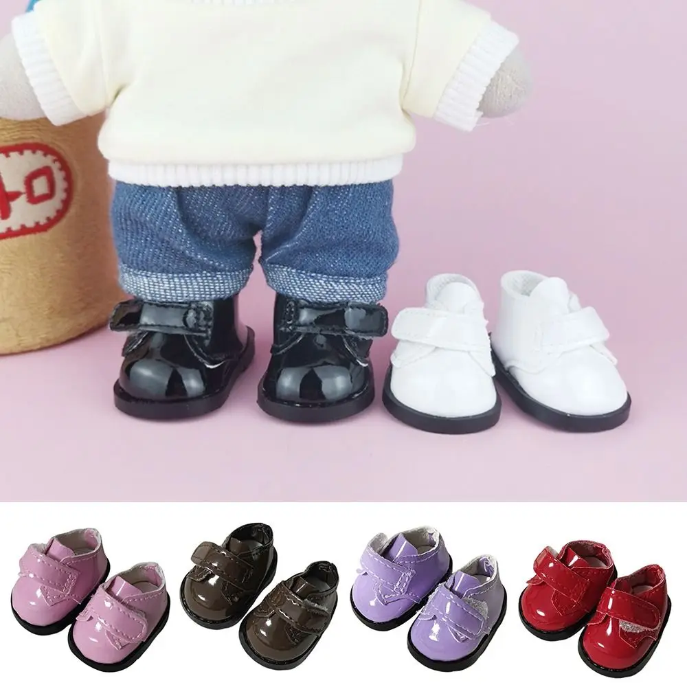 3.8CM For 17CM Doll Shoes Leather Material Multiple Styles Leather Shoes DIY Dressing Replacement For Doll Accessories